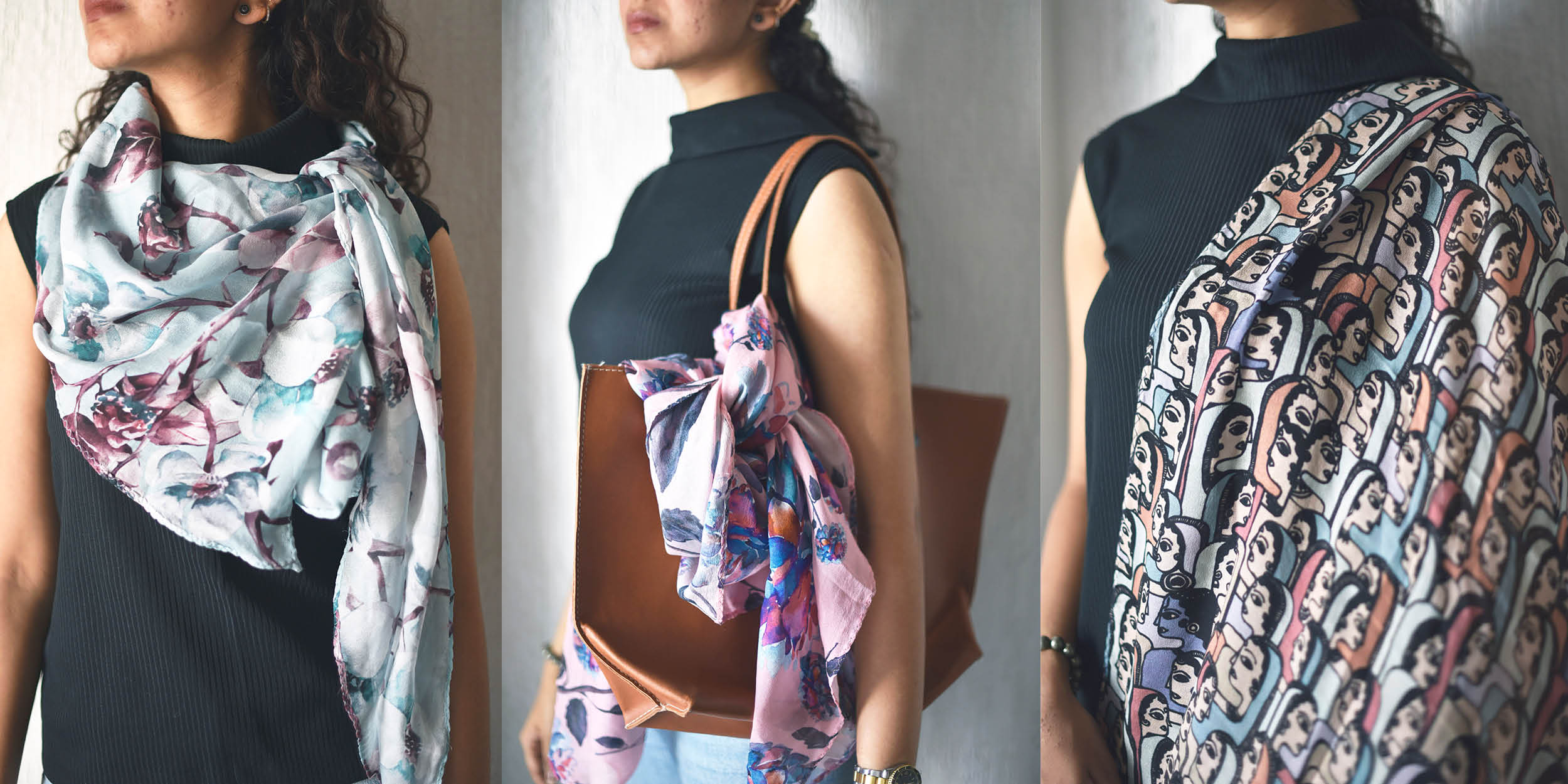 How To Wear A Small Square Silk Scarf Ways To Wear A Small Square