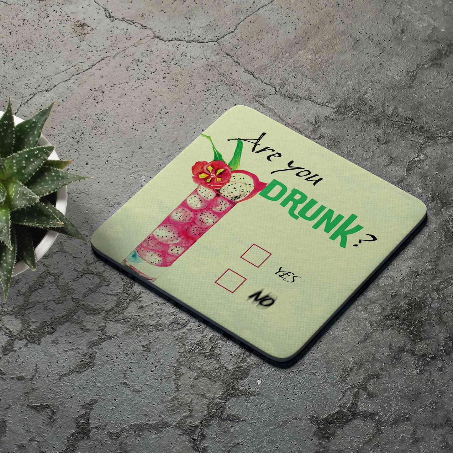 Studio Decorai Coasters Let's have fun - Drink Coasters (Set of 4)