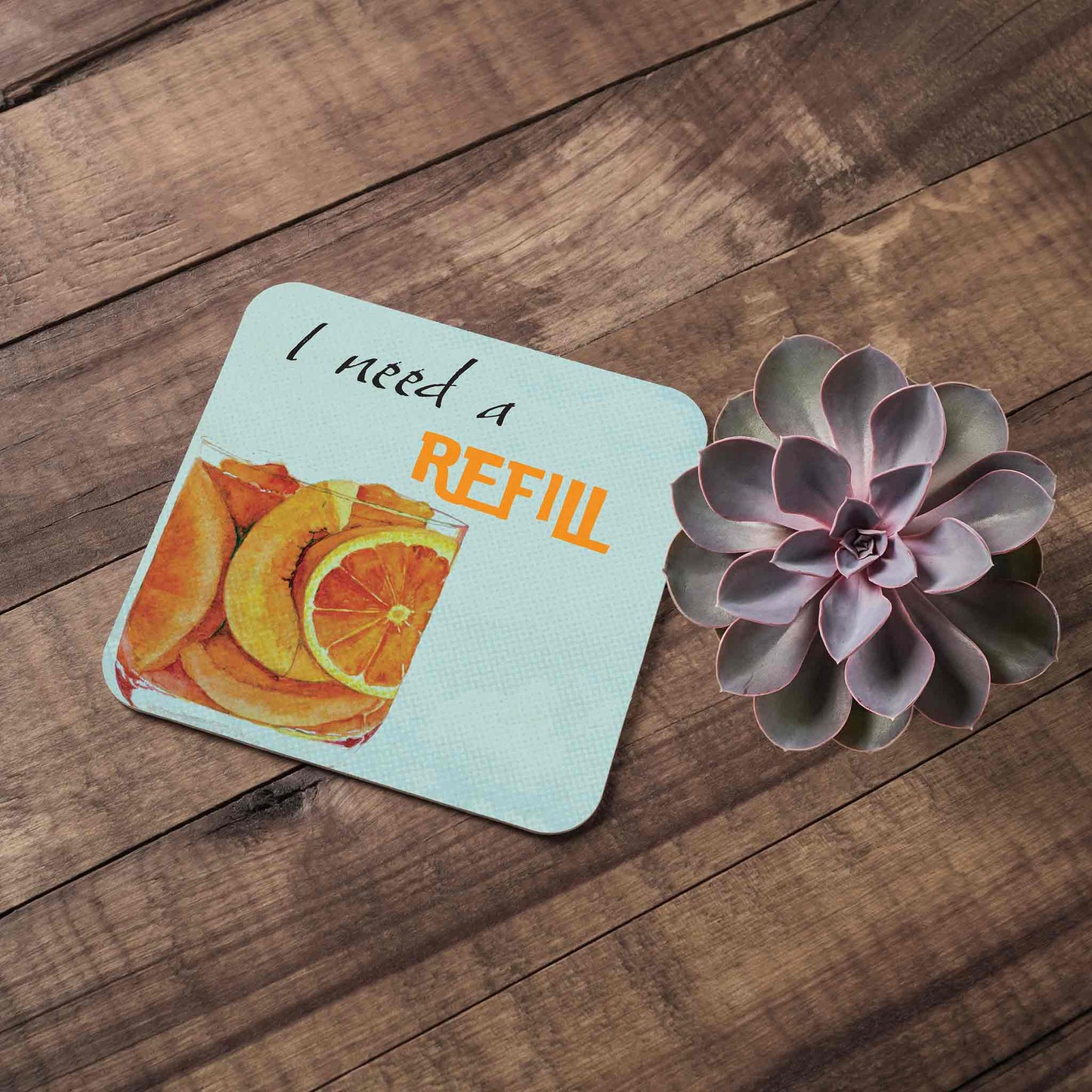 Studio Decorai Coasters Let's have fun - Drink Coasters (Set of 4)
