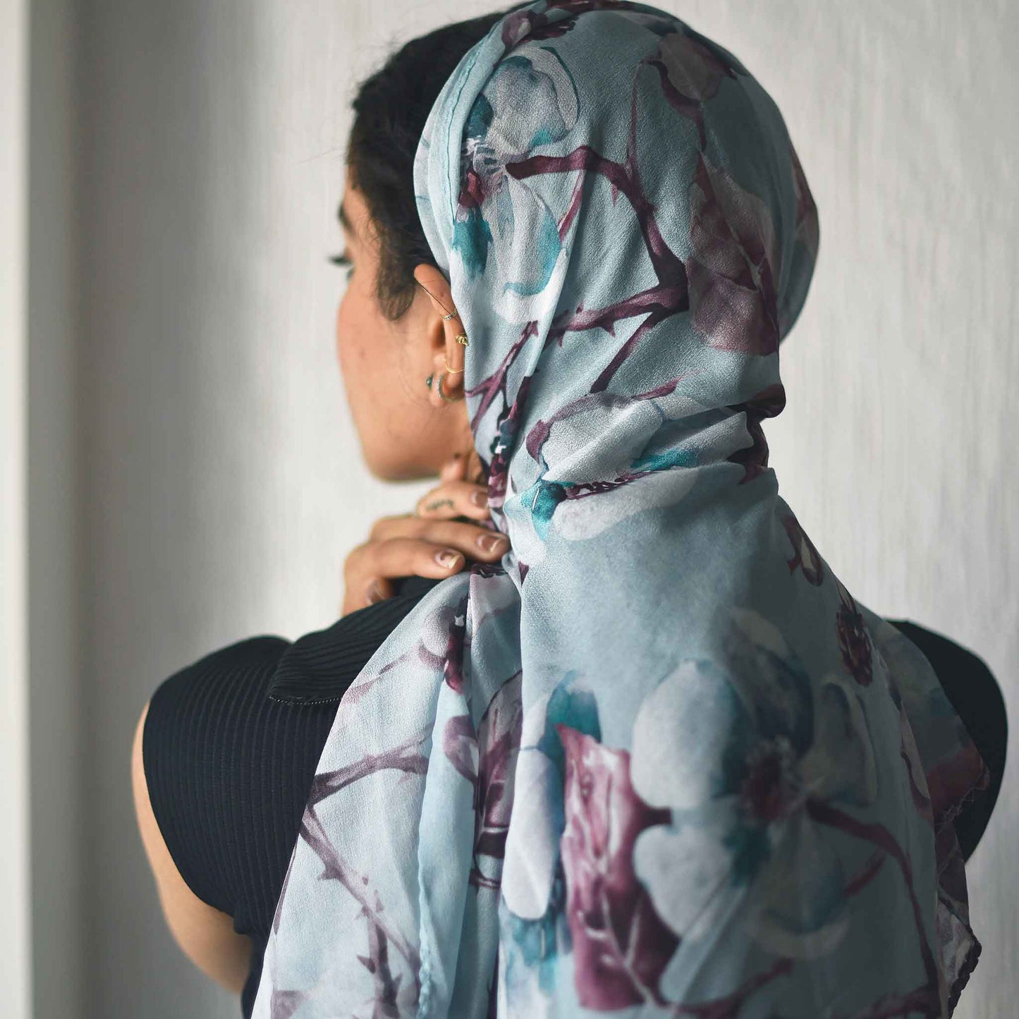 Studio Decorai Scarf Sunshine Blue - Silk Scarf - Multi-coloured