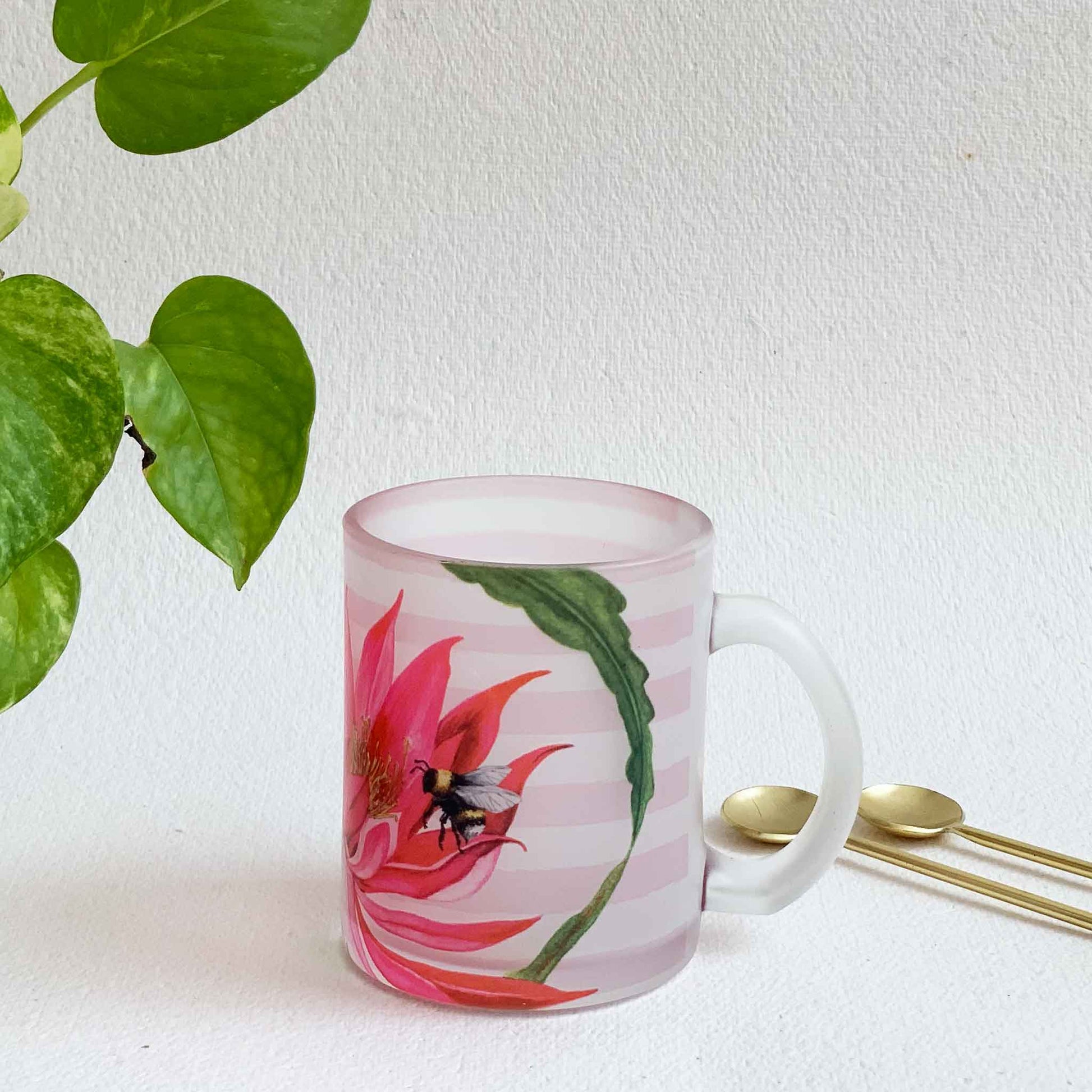 Studio Decorai Elena Rose - Frosted Glass Mug