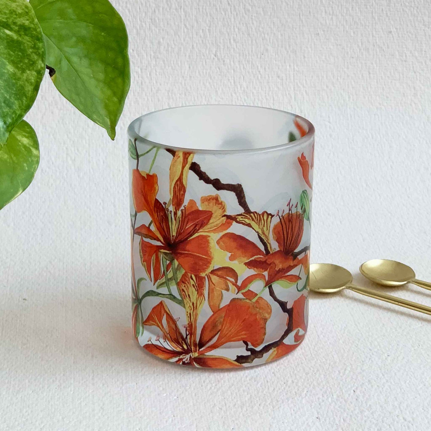 Studio Decorai Gulmohar Glory - Glass Mug