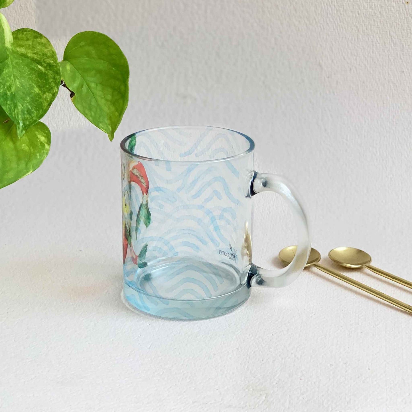 Studio Decorai Koi Pond - Clear Glass Mug