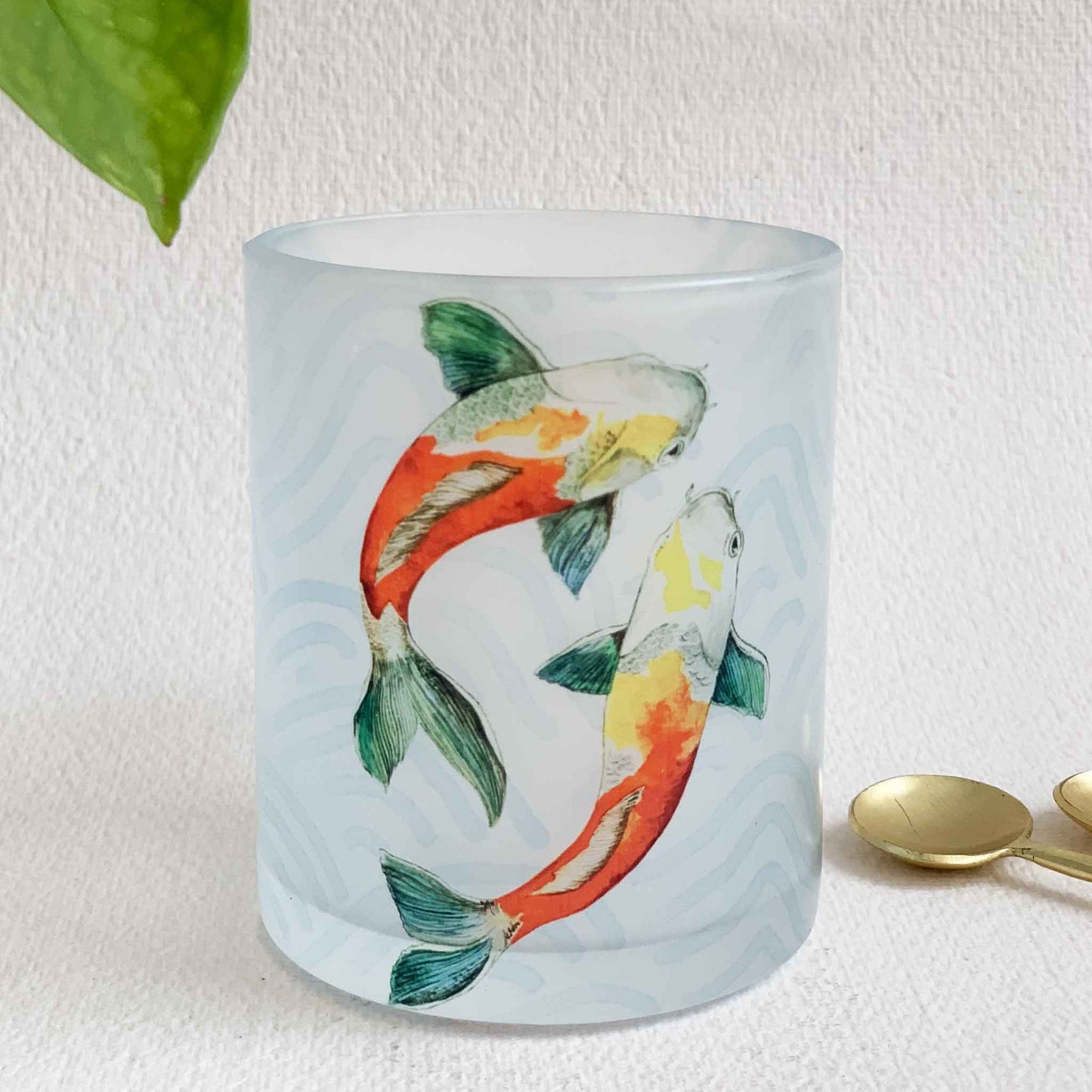 Studio Decorai Koi Pond - Frosted Glass Mug