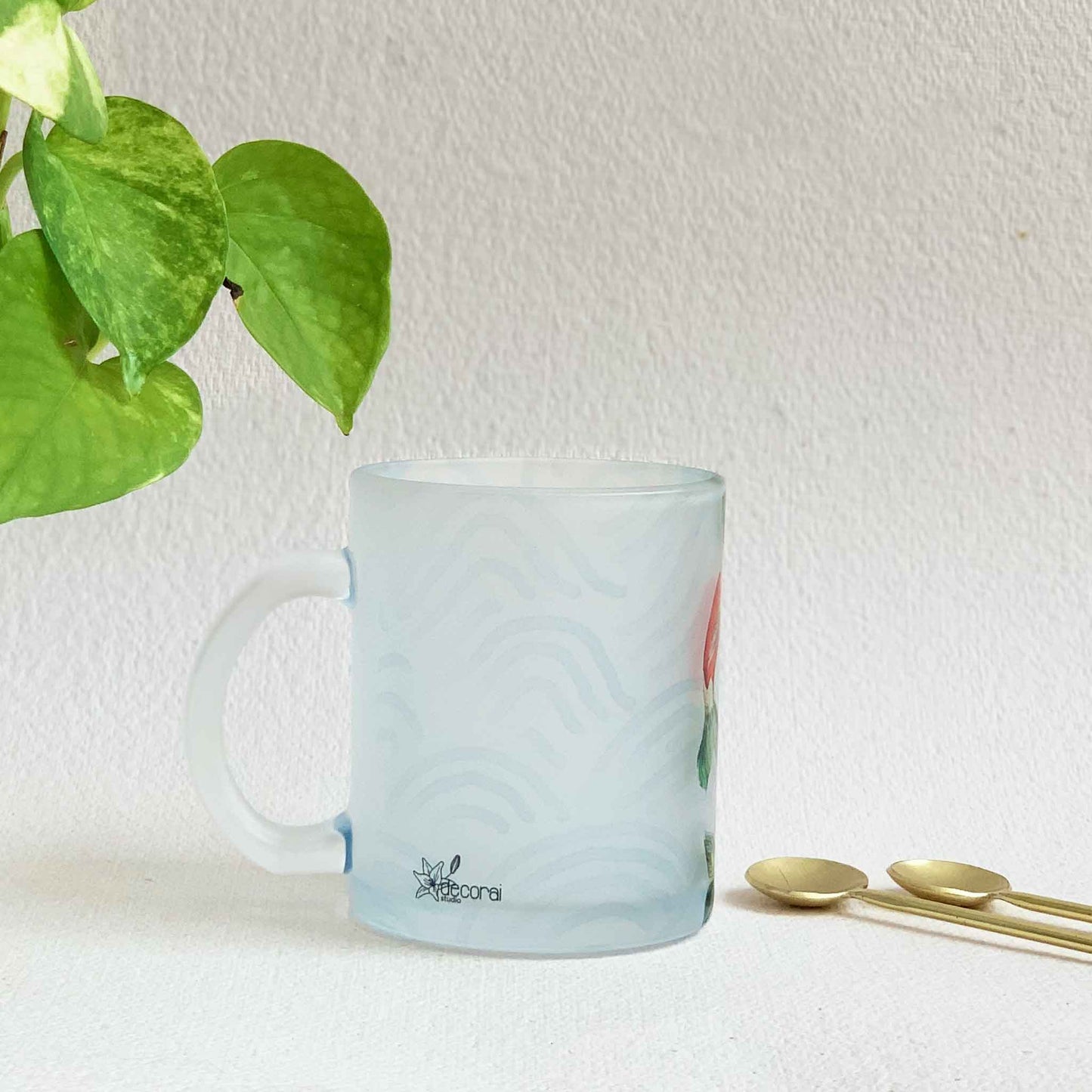 Studio Decorai Koi Pond - Frosted Glass Mug