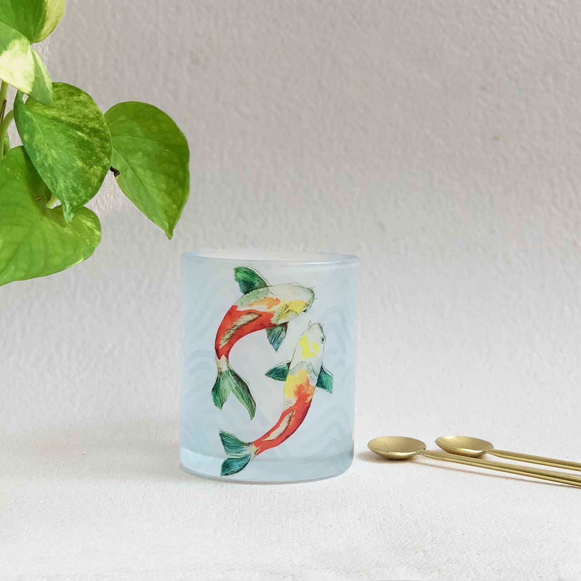 Studio Decorai Koi Pond - Frosted Glass Mug