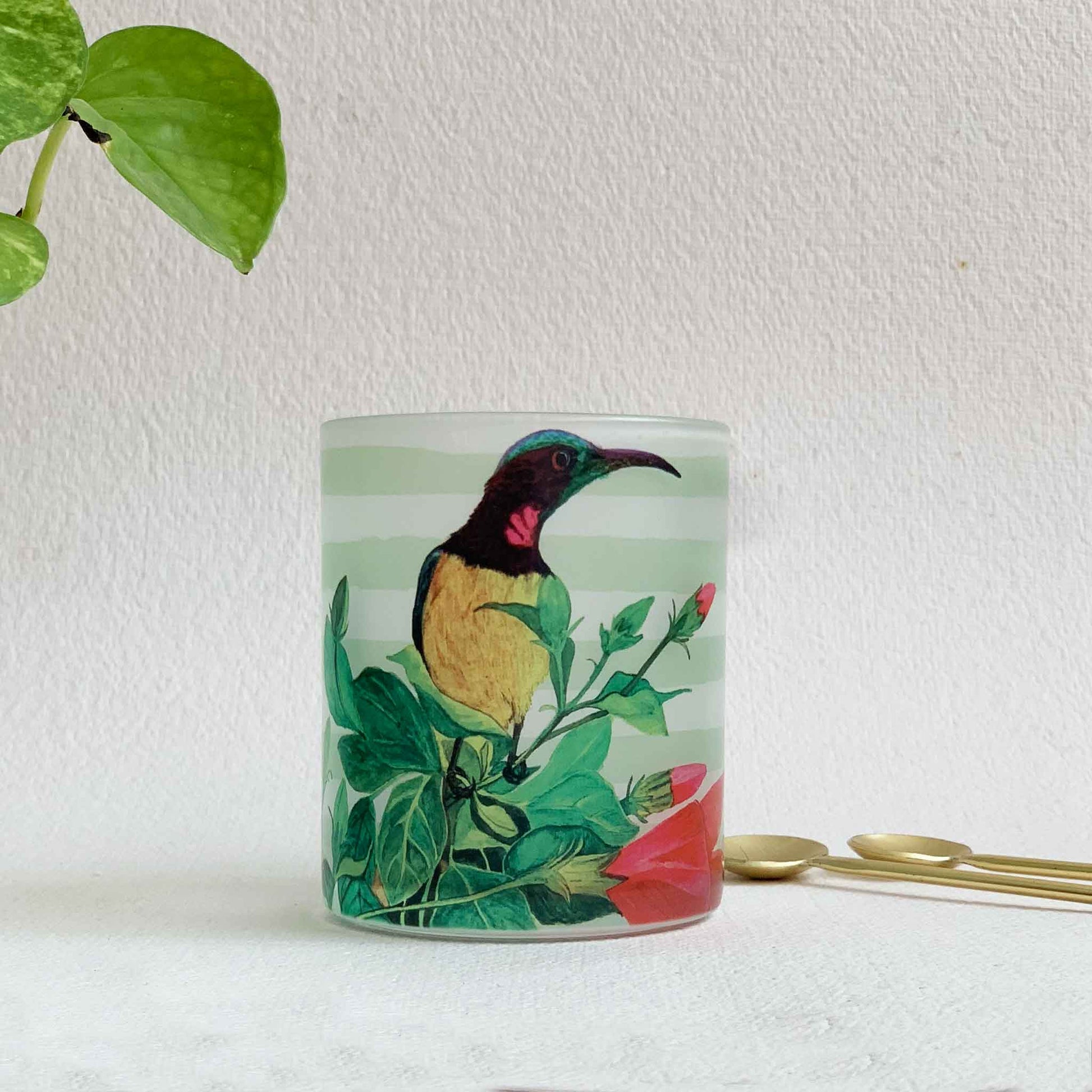 Studio Decorai The Sunbird - Frosted Glass Mug