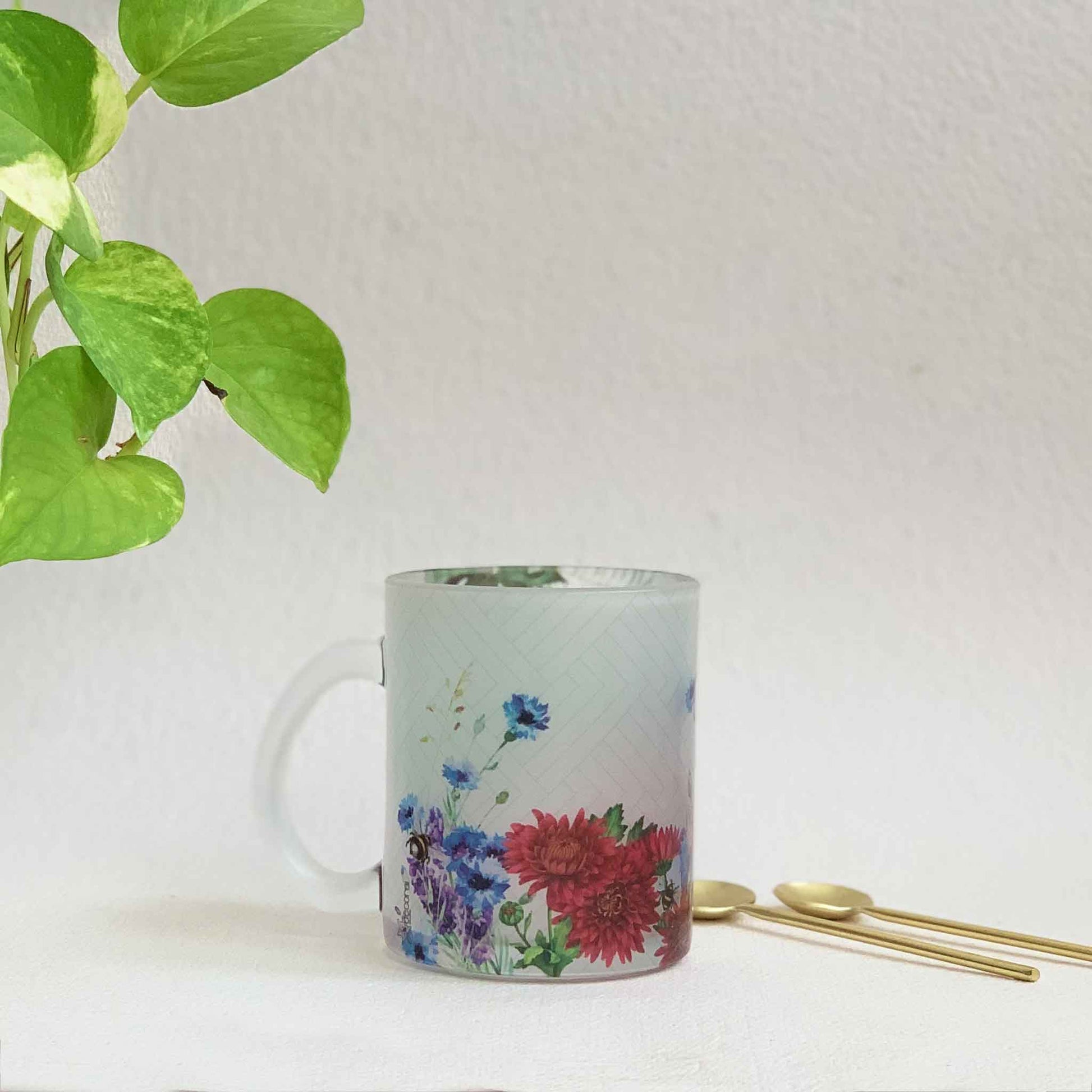 Studio Decorai The Wildflowers - Frosted Glass Mug