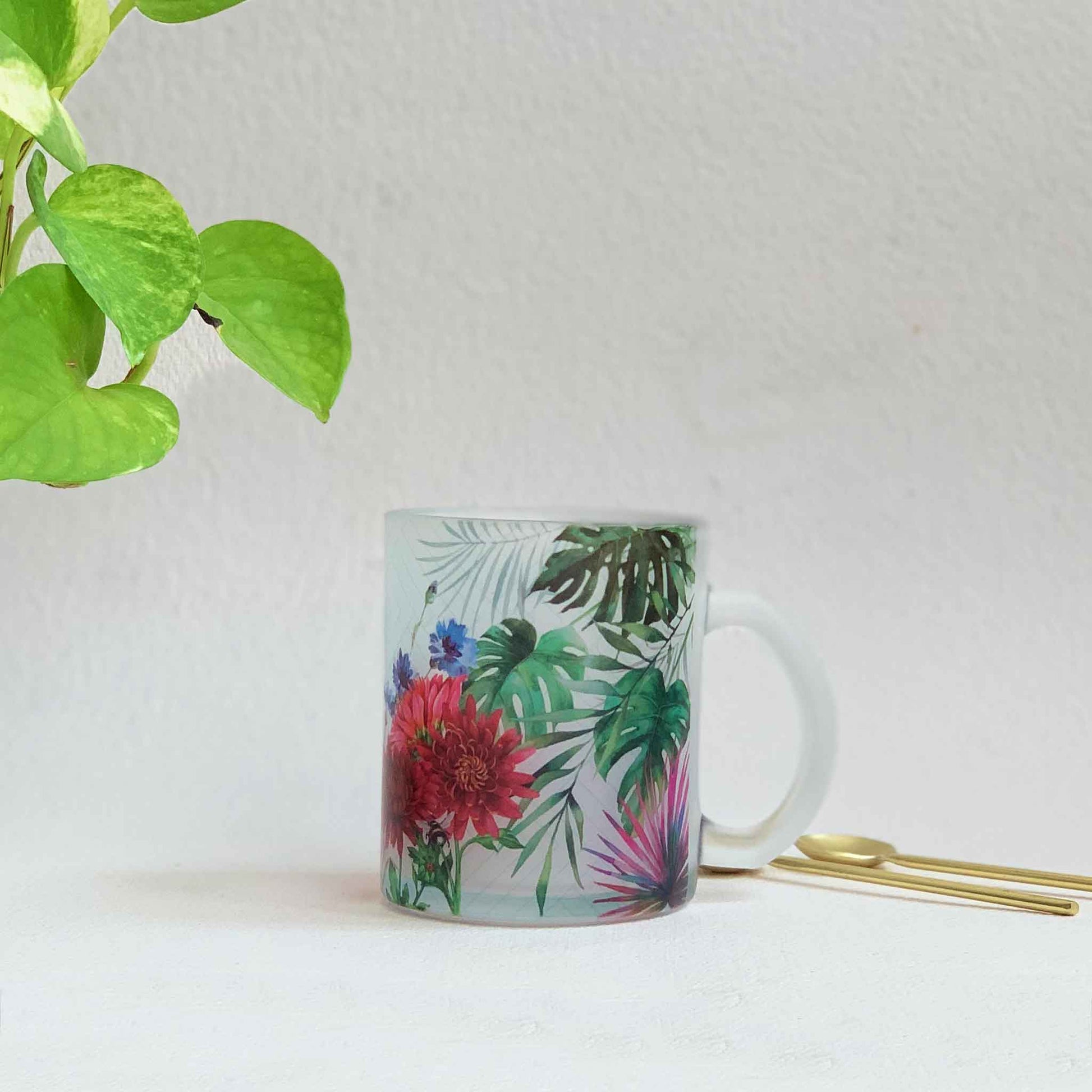 Studio Decorai The Wildflowers - Frosted Glass Mug