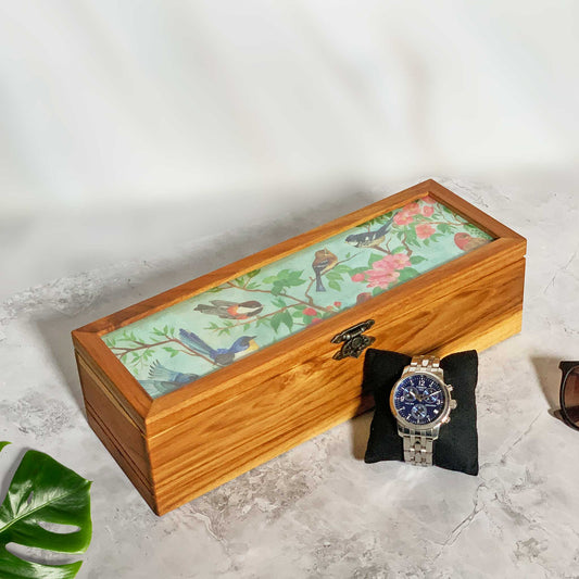 Studio Decorai Watch Box Morning Chatter - Wooden Watch Box