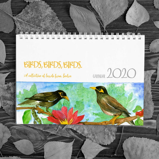 Birds of India 2020 Desk Calendar