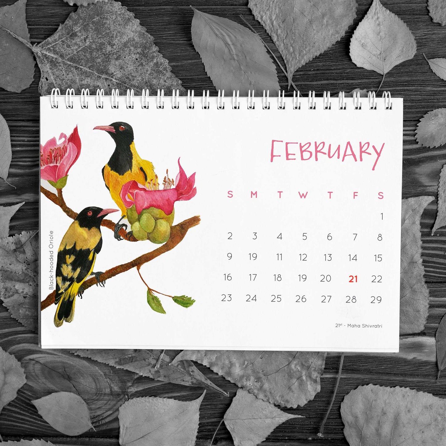 Birds of India 2020 Desk Calendar