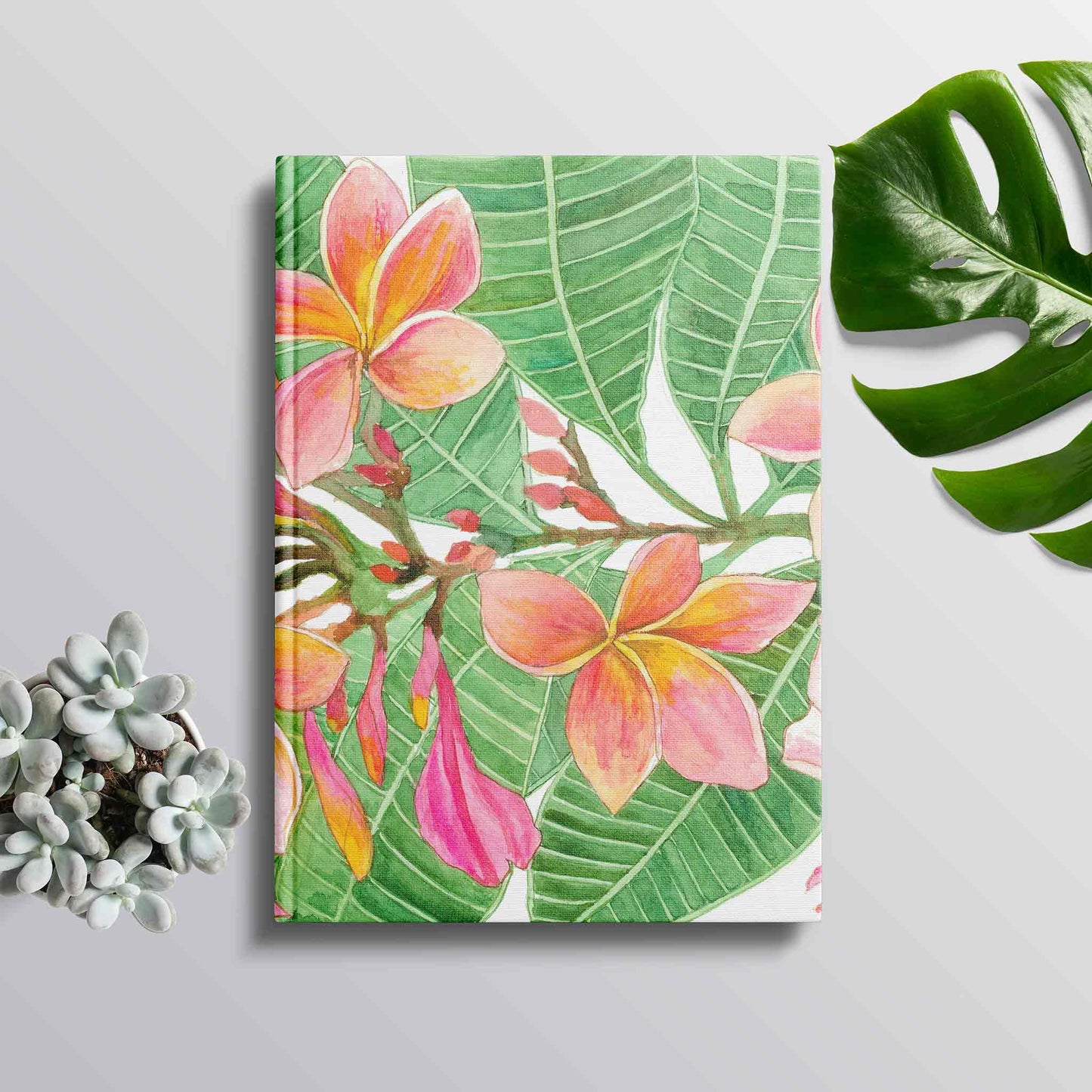 Studio Decorai Hard Back Notebooks Pink Frangipani - Notebook