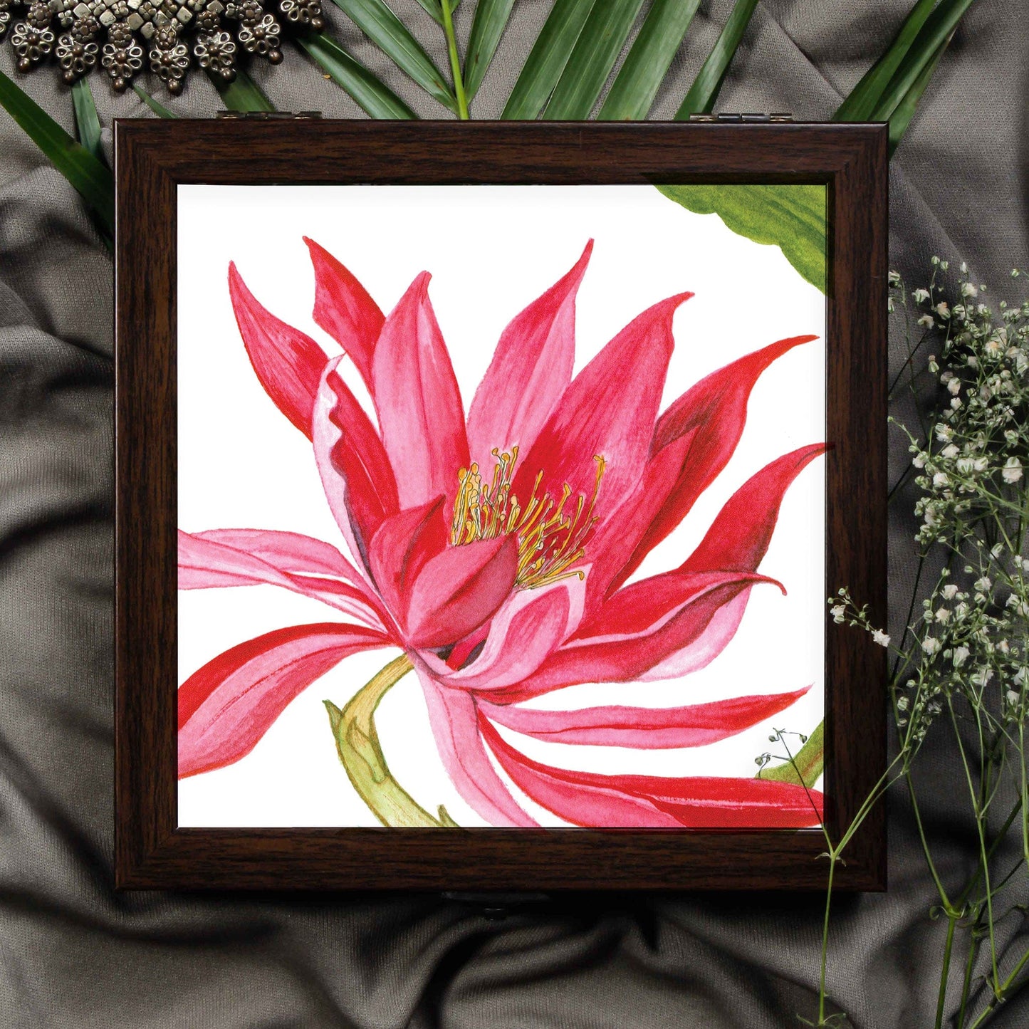 Studio Decorai Jewellery Box The Elena Rose - Botanical Design Jewellery Box