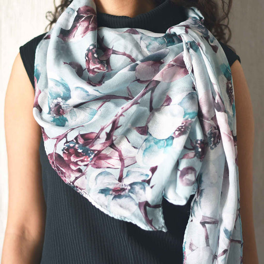 Studio Decorai Scarf Sunshine Blue - Silk Scarf - Multi-coloured