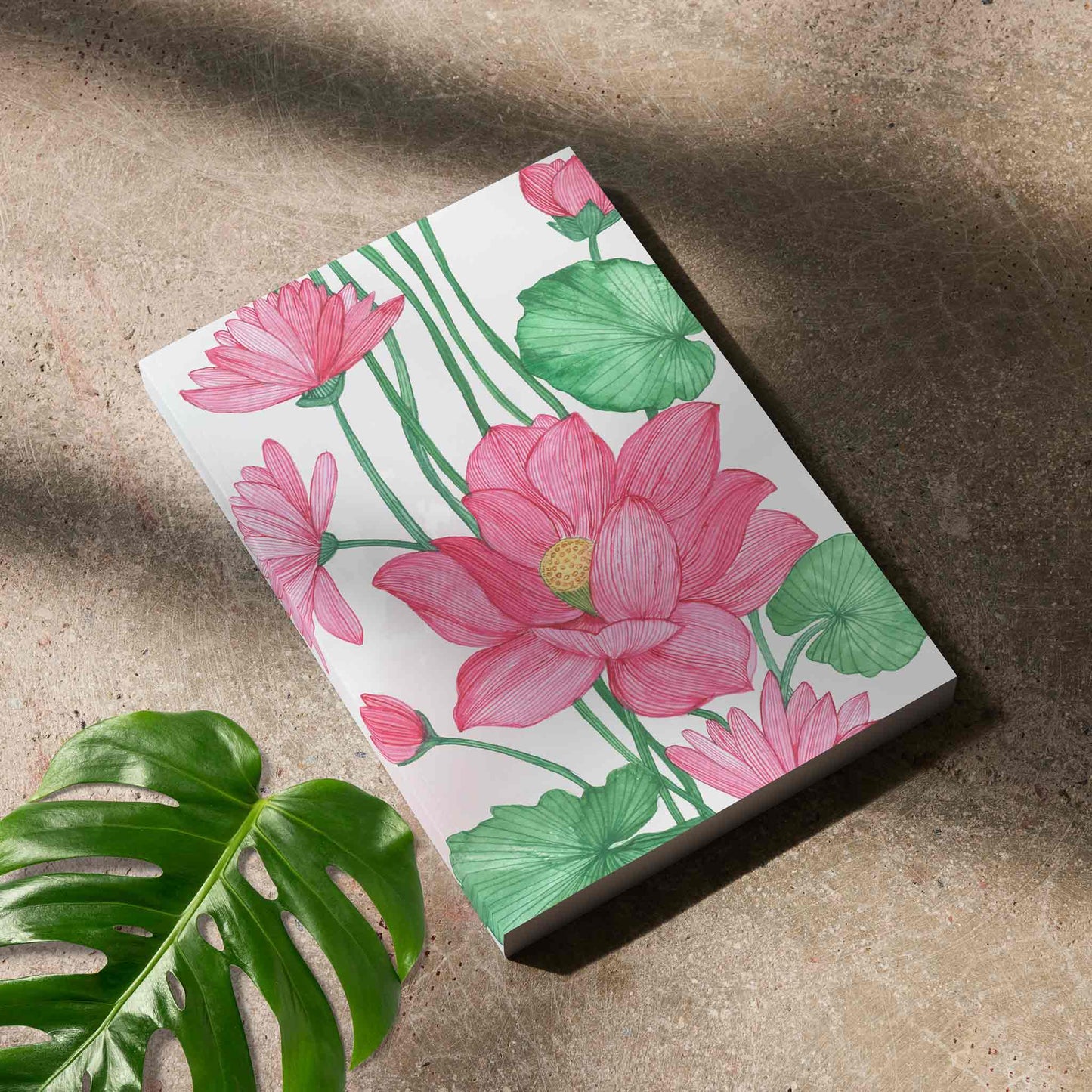 Studio Decorai Soft Back Notebooks - Unruled Lily Pond - Notebook