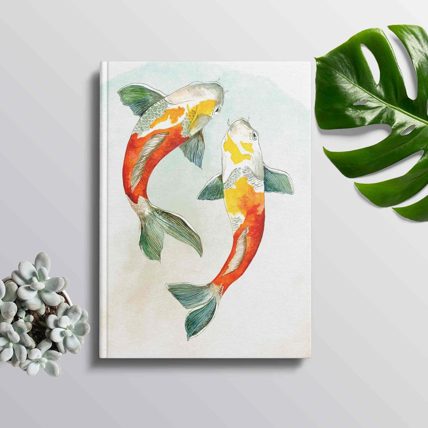 Studio Decorai Stationery Hard Bound Koi Pond - Nature Themed Notebook