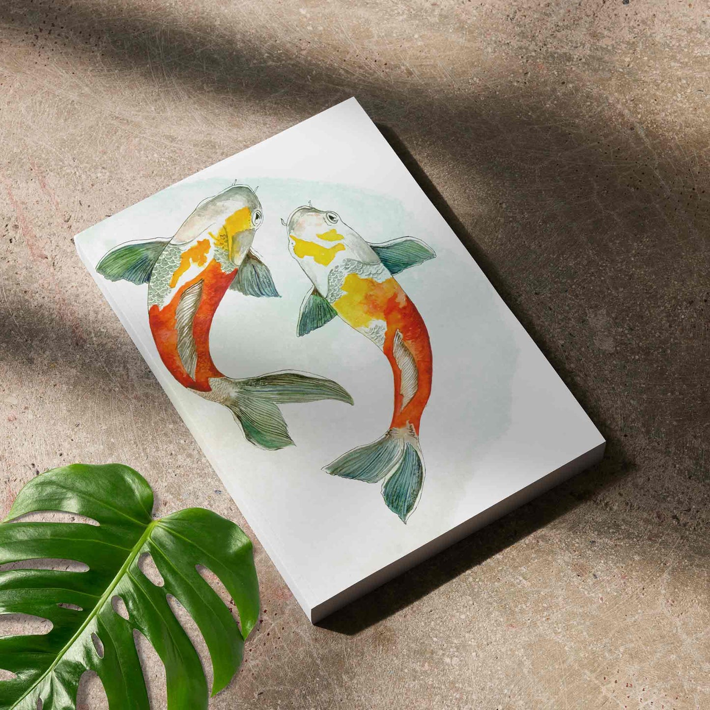 Studio Decorai Stationery Soft Bound Koi Pond - Nature Themed Notebook