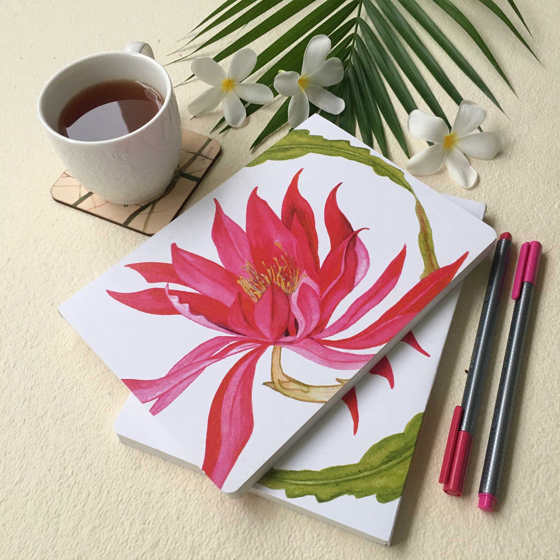 Studio Decorai Stationery The Elena Rose - Flower Themed Notebook