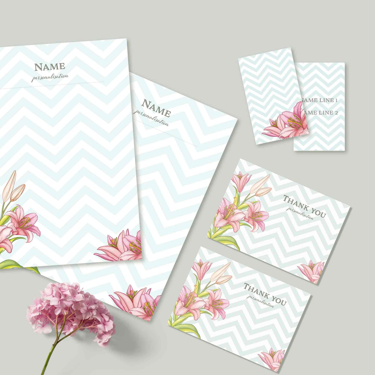 Studio Decorai Summer Vine Personalised Stationery Set
