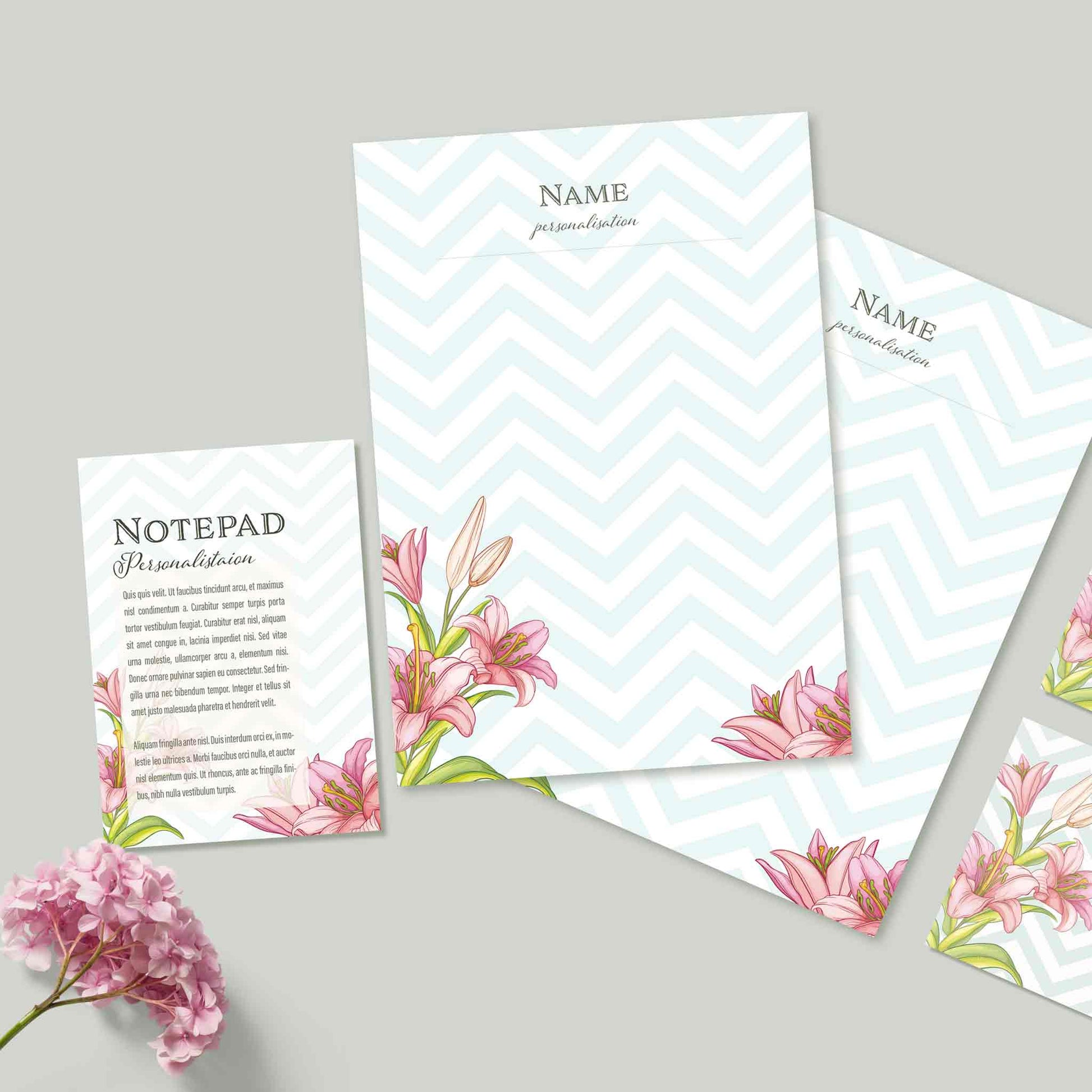 Studio Decorai Summer Vine Personalised Stationery Set
