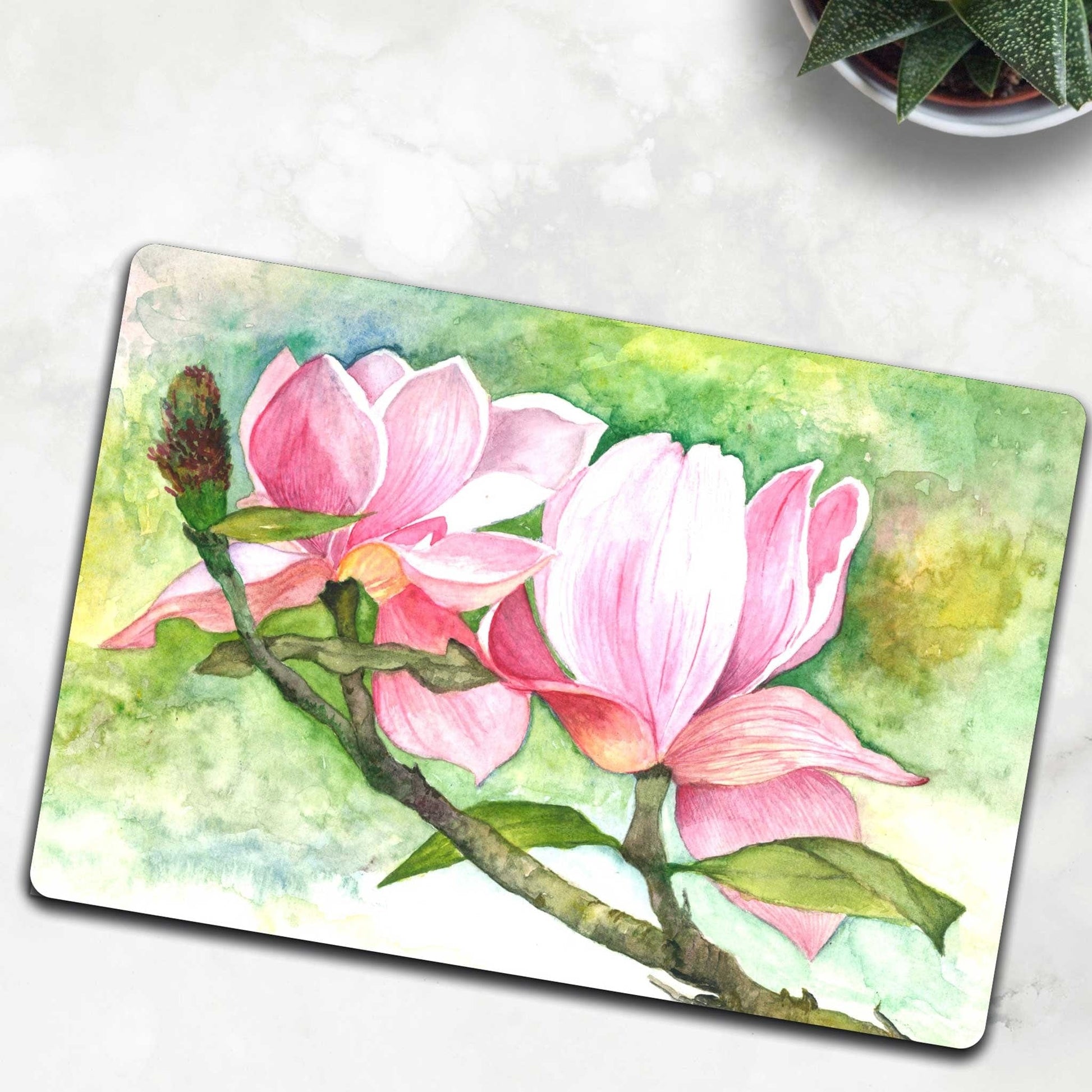 Studio Decorai Table Mats Magnolia Blossoms  - Botanical Themed Table Mats