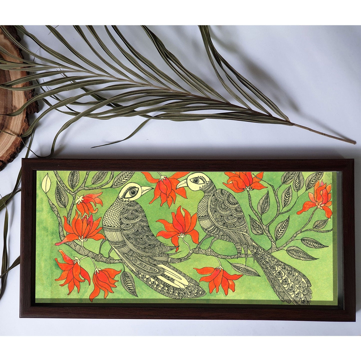 Studio Decorai Trays Flame of the Forest - Rectangular Wooden Tray