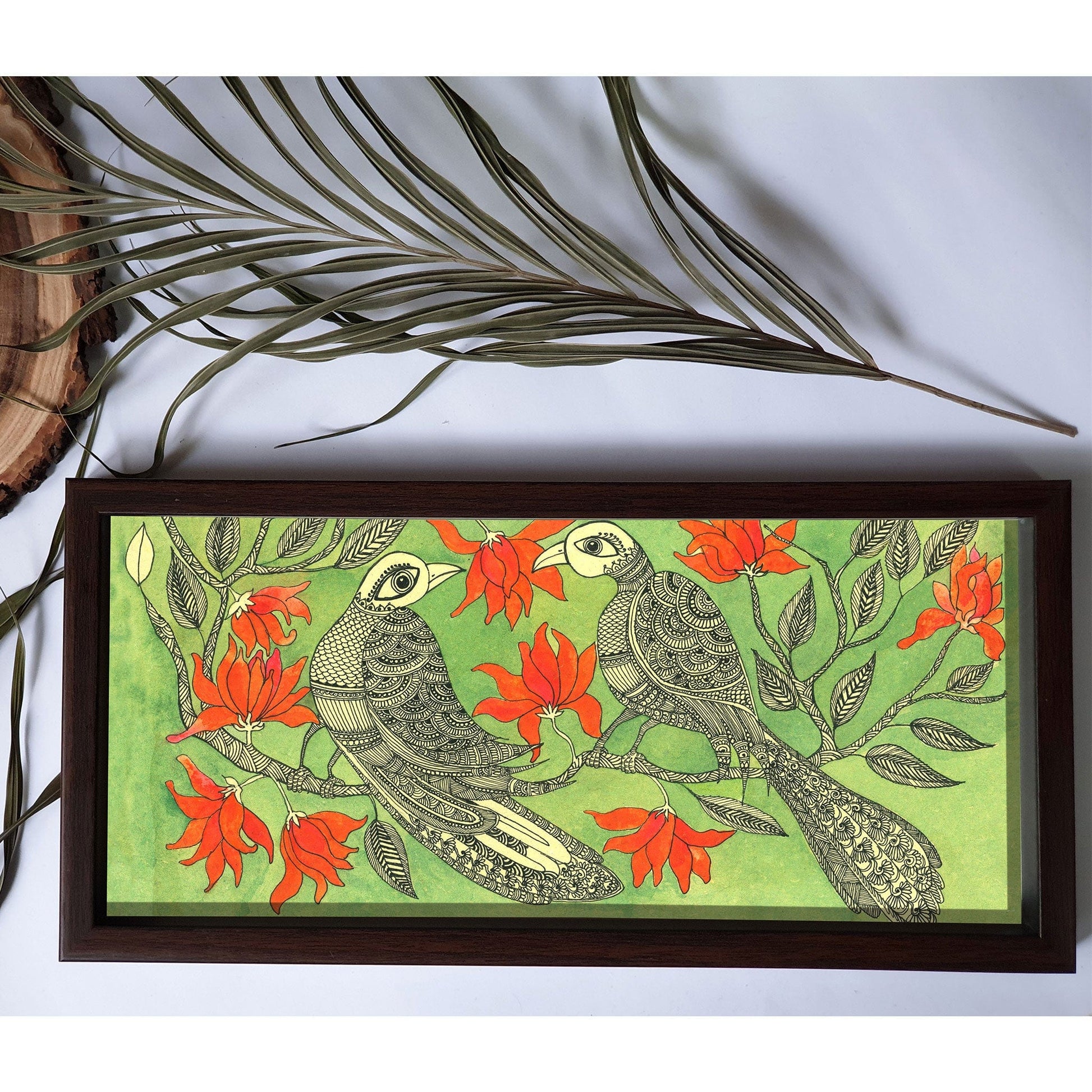Studio Decorai Trays Flame of the Forest - Rectangular Wooden Tray