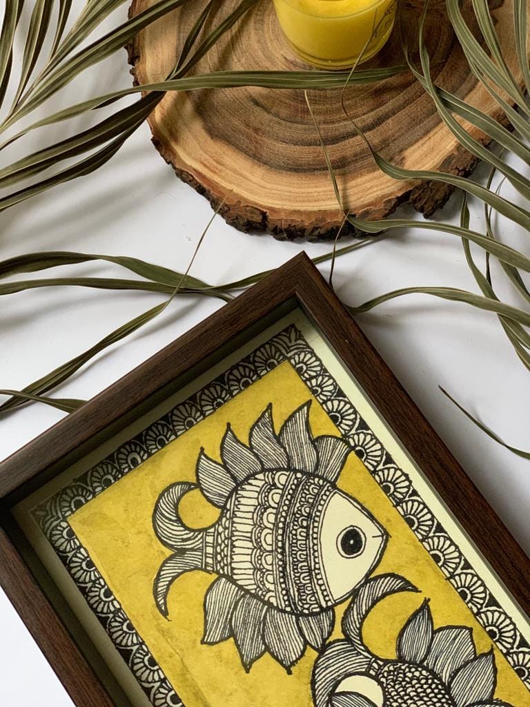 studio-decorai - Matsya - A tale of fish - Rectangular Tray