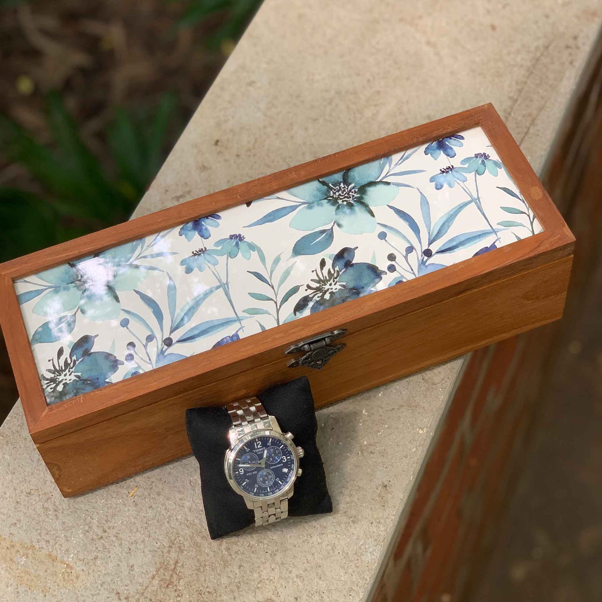 Studio Decorai Watch Box Blue Daze - Wooden Watch Box